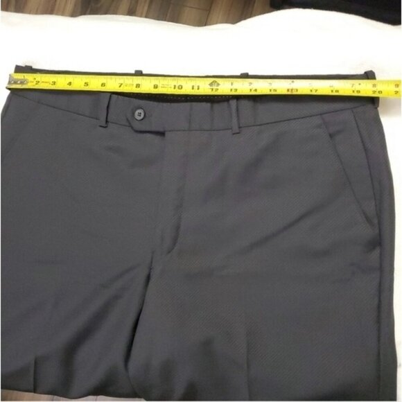 Wool Mens black formal pants trousers - Picture 9 of 16